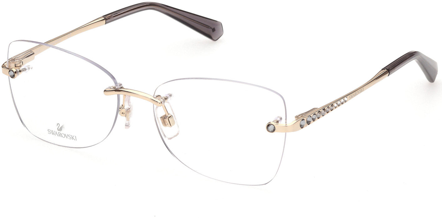 Swarovski SK5374 Butterfly Eyeglasses 032-032 - Pale Gold