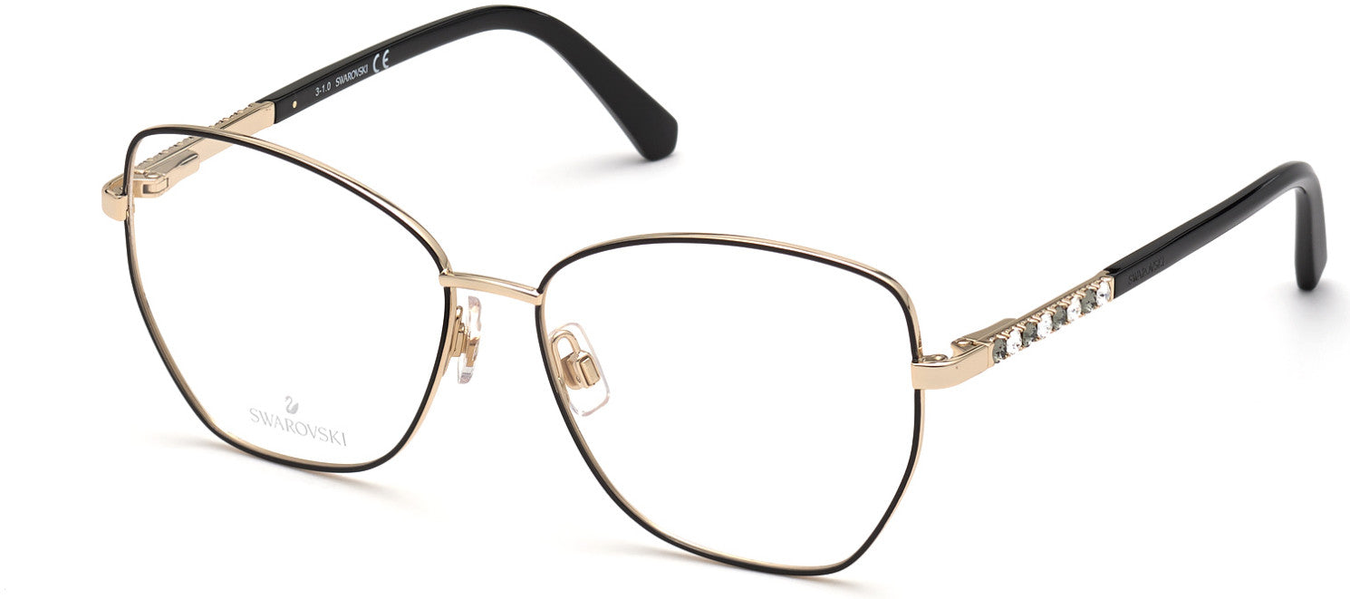 Swarovski SK5393 Butterfly Eyeglasses 32A-32A - Pale Gold