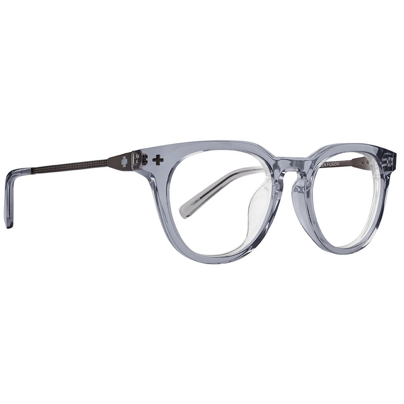 Spy Kaden Fusion 50 Eyeglasses  Crystal Smoke Brushed Black Medium-Large XXS 48-51