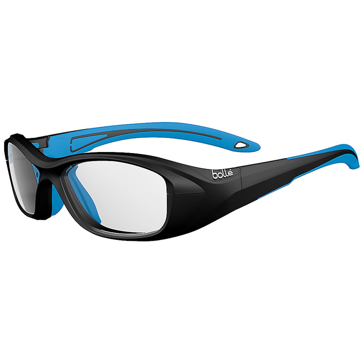 Bolle Swag 53 Medium  Sport Protective  Black And Blue Polycarbonate Lens W/ Anti-fog And Anti-scratch Medium