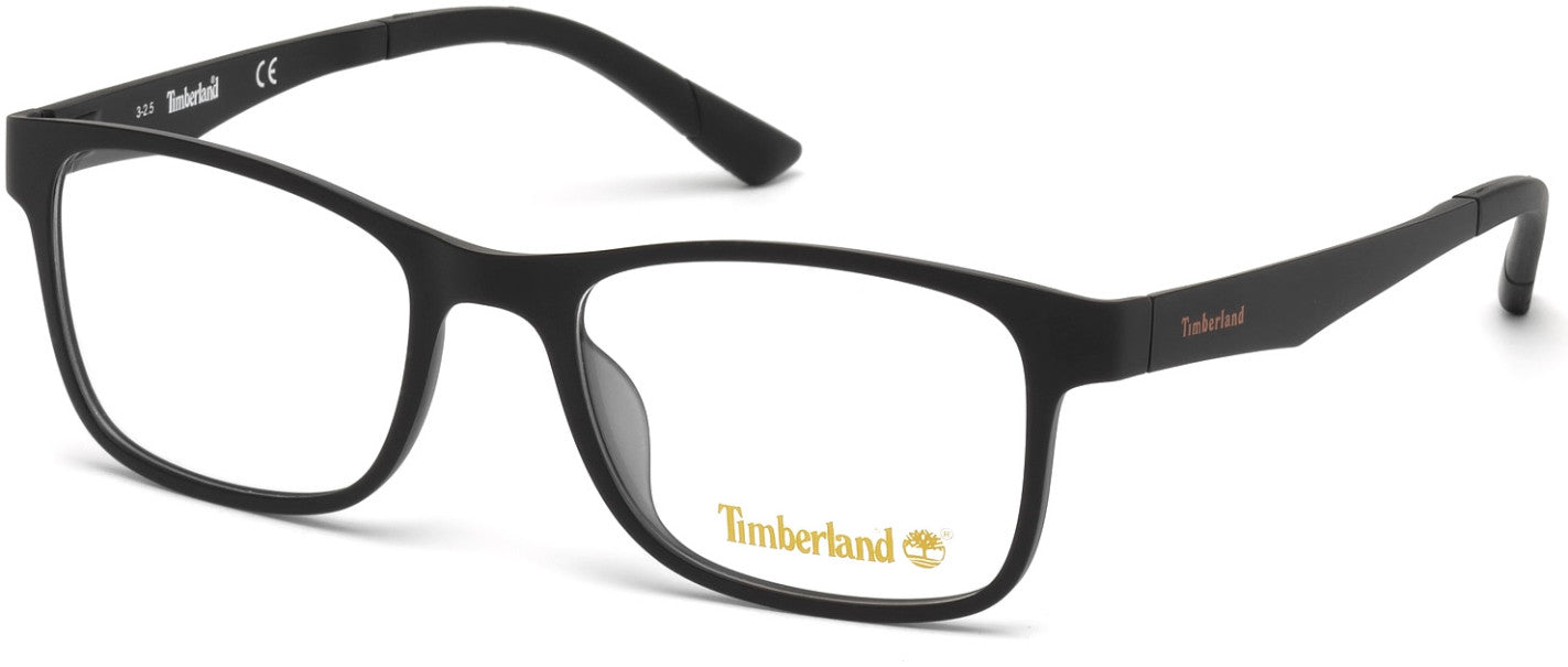 Timberland TB1352 Rectangular Eyeglasses 002-002 - Matte Black
