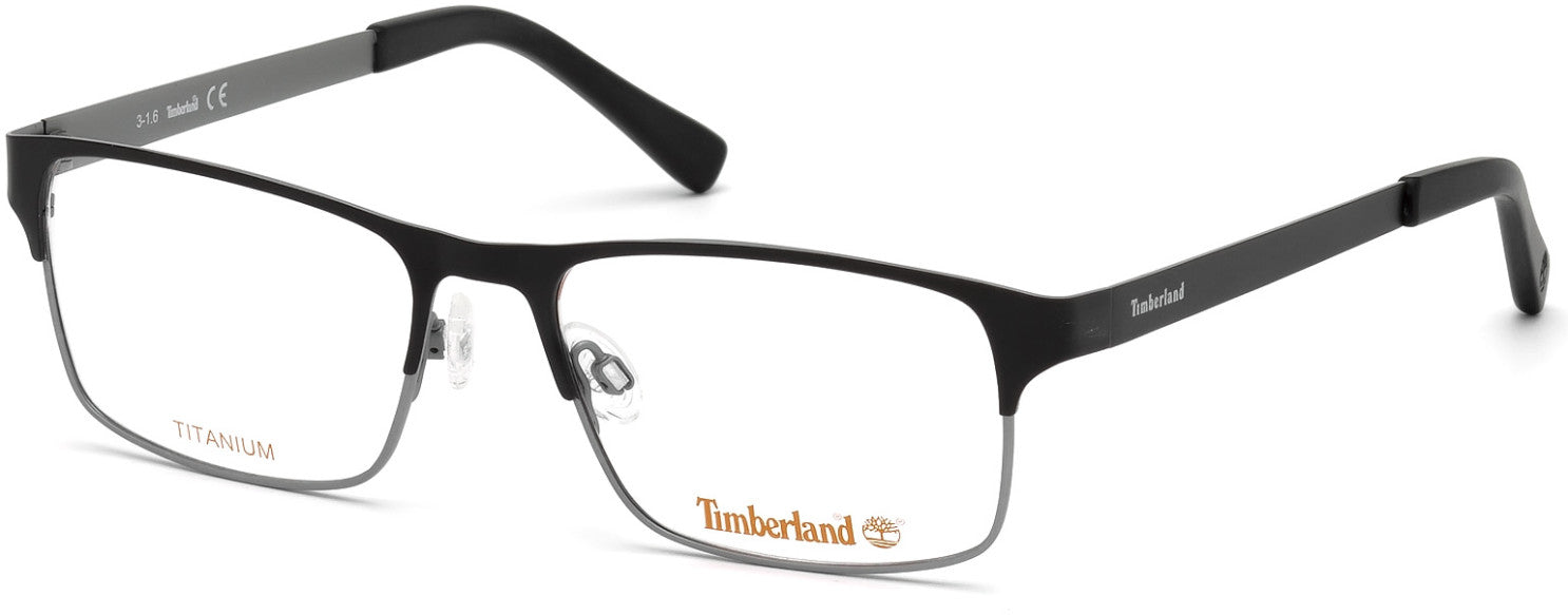 Timberland TB1355 Geometric Eyeglasses 005-005 - Black