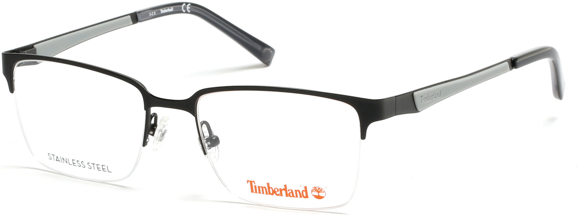 Timberland TB1564 Square Eyeglasses 002-002 - Matte Black