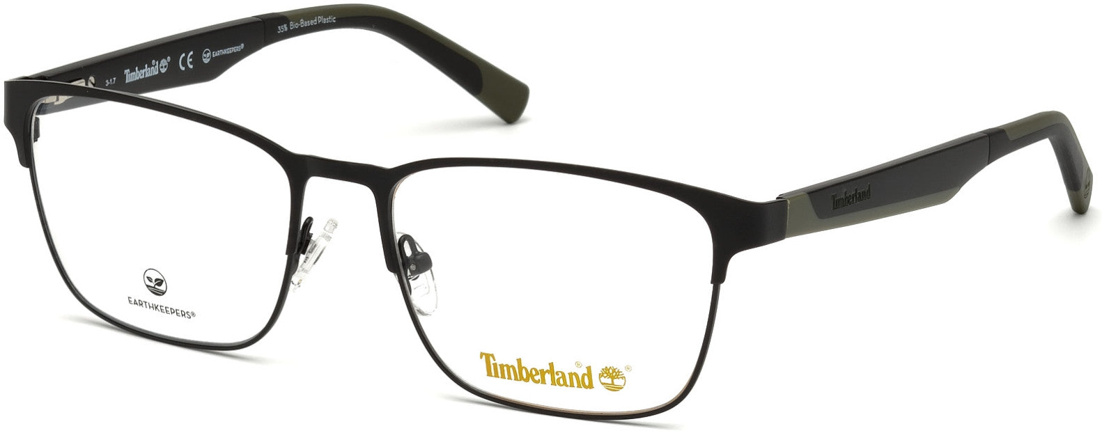 Timberland TB1575 Rectangular Eyeglasses 002-002 - Matte Black