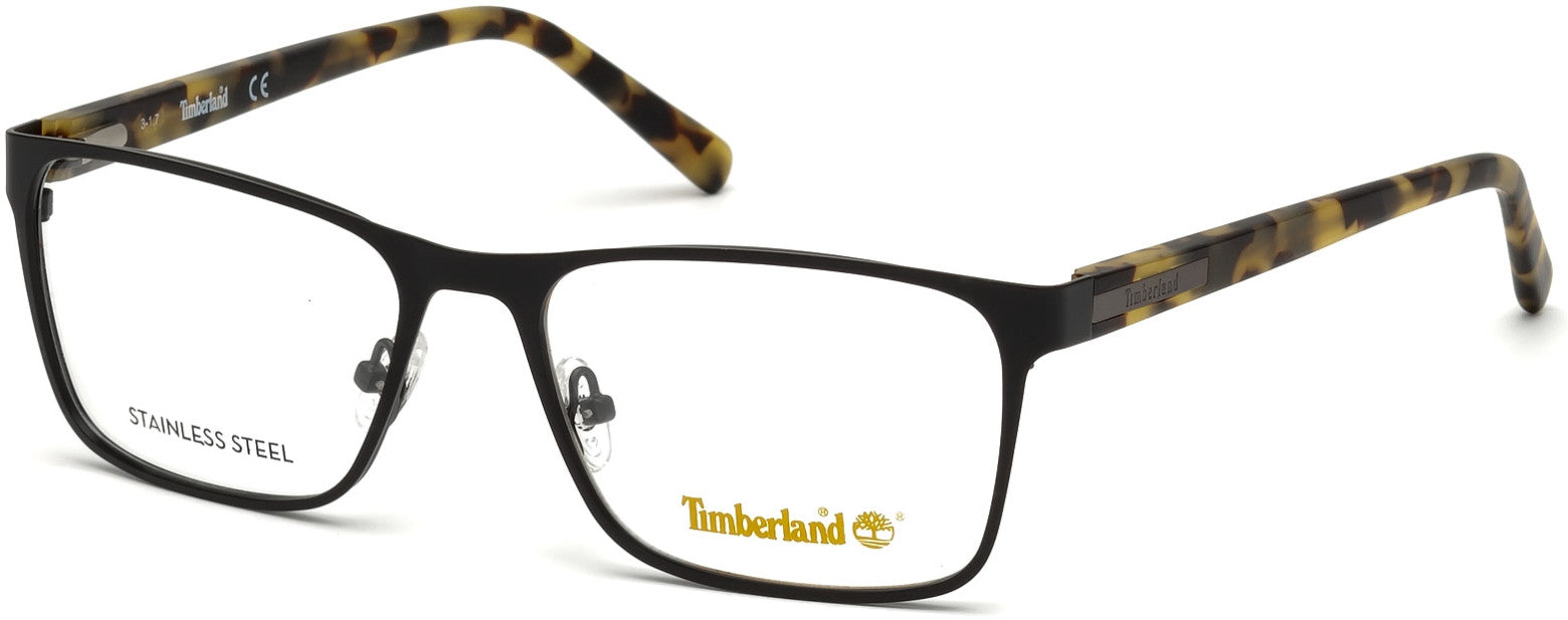 Timberland TB1578 Rectangular Eyeglasses 002-002 - Matte Black