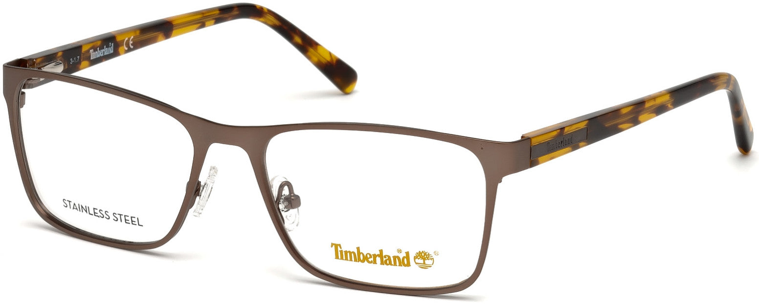 Timberland TB1578 Rectangular Eyeglasses 049-049 - Matte Dark Brown
