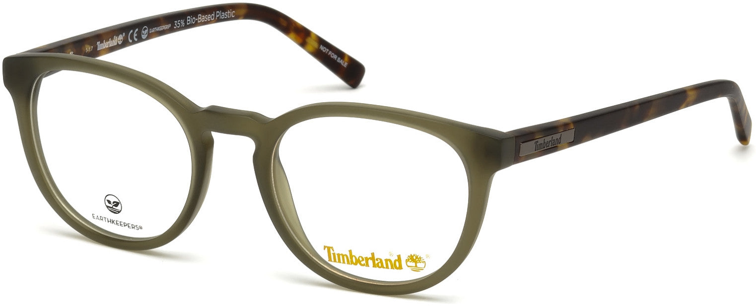 Timberland TB1579 Round Eyeglasses 097-097 - Matte Dark Green