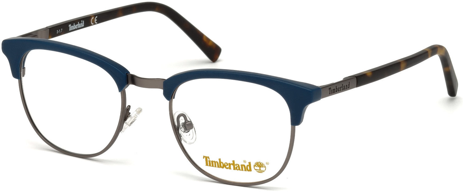Timberland TB1582 Browline Eyeglasses 091-091 - Matte Blue