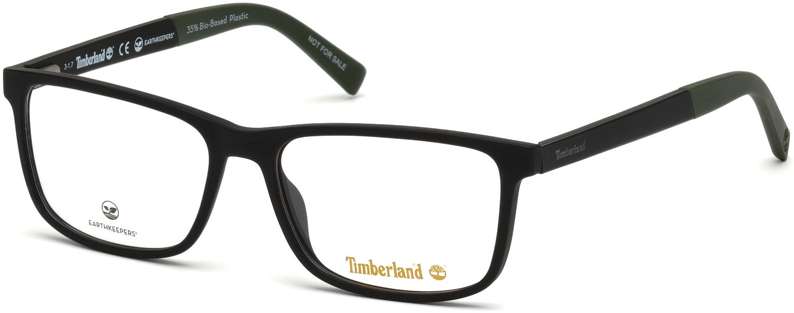 Timberland TB1589 Rectangular Eyeglasses 002-002 - Matte Black