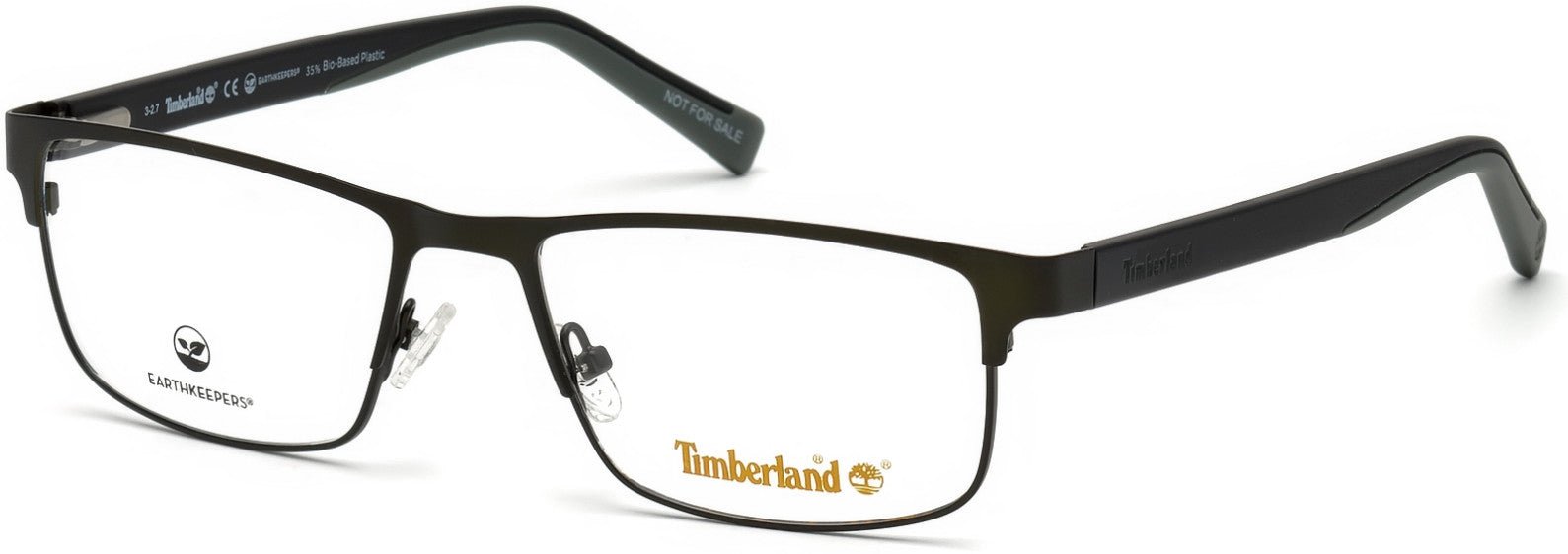 Timberland TB1594 Rectangular Eyeglasses 097-097 - Matte Dark Green