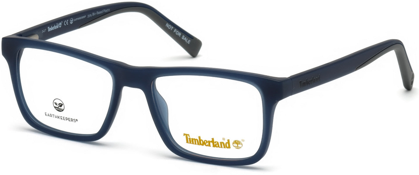Timberland TB1596 Rectangular Eyeglasses 091-091 - Matte Blue