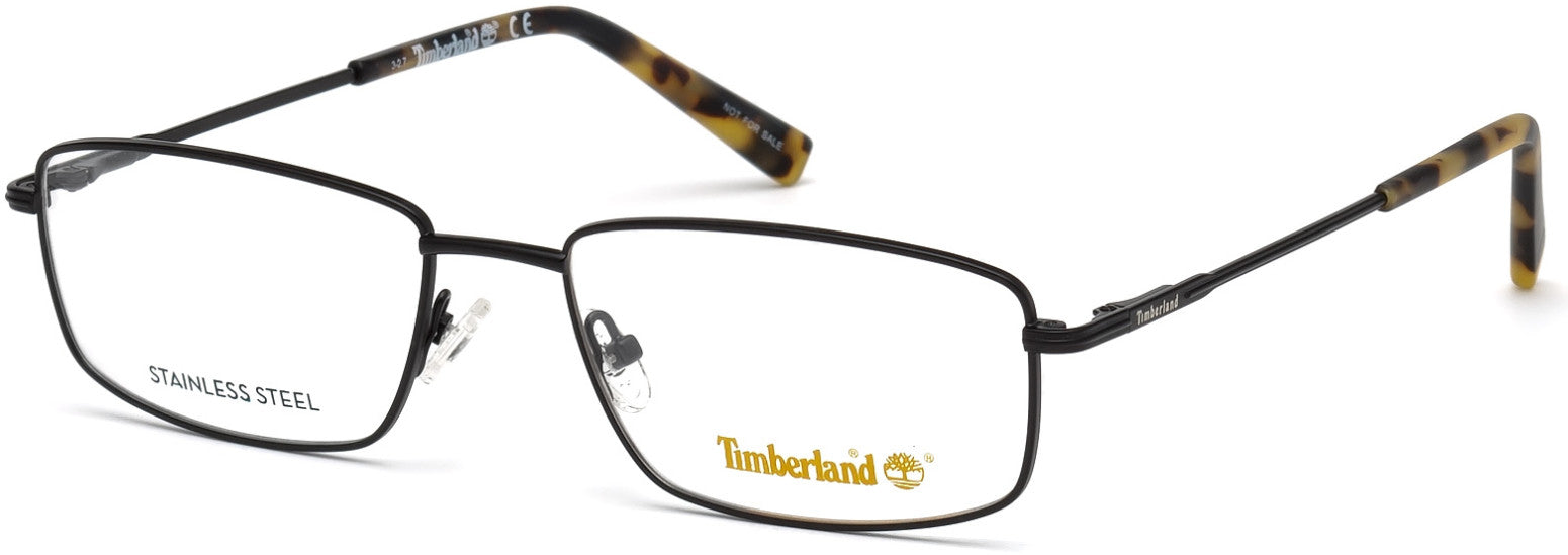 Timberland TB1607 Rectangular Eyeglasses 002-002 - Matte Black