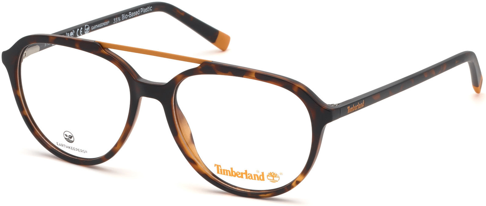 Timberland TB1618 Pilot Eyeglasses 052-052 - Dark Havana