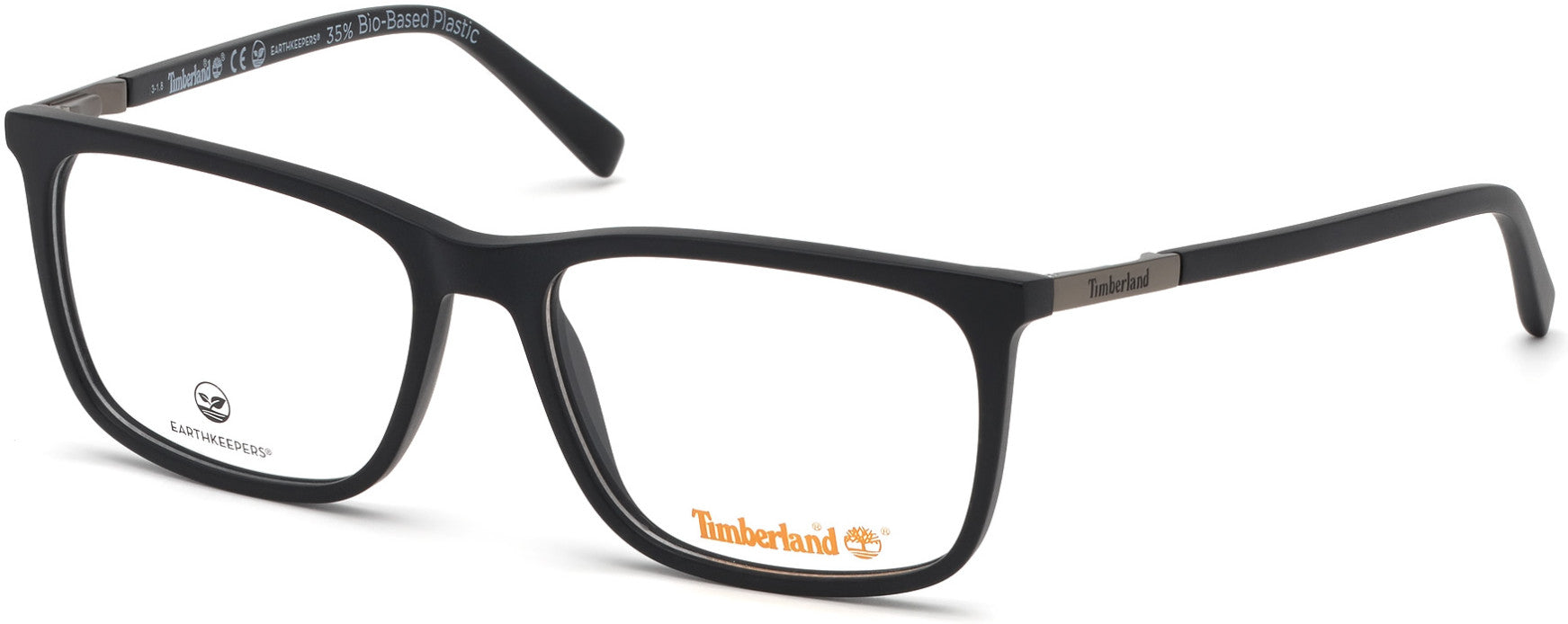 Timberland TB1619 Square Eyeglasses 002-002 - Matte Black