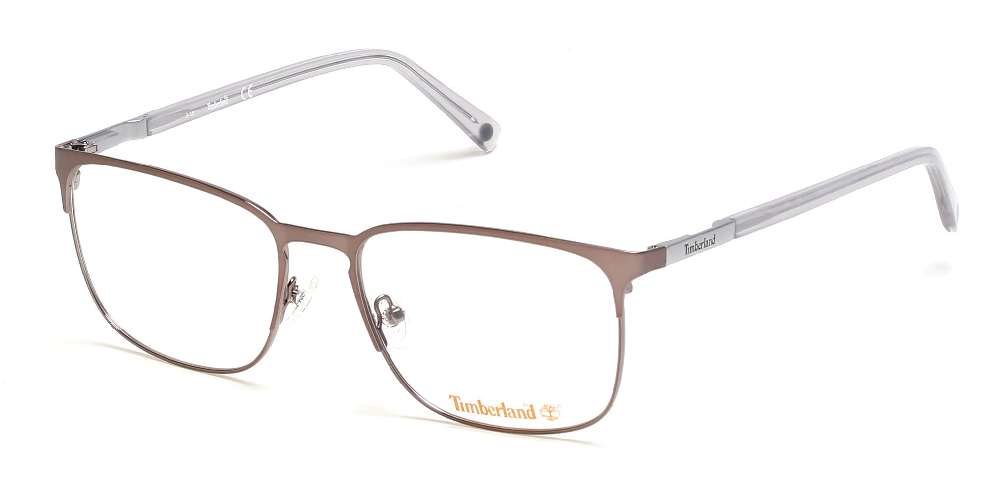 Timberland TB1620 Square Eyeglasses 008-008 - Shiny Gunmetal