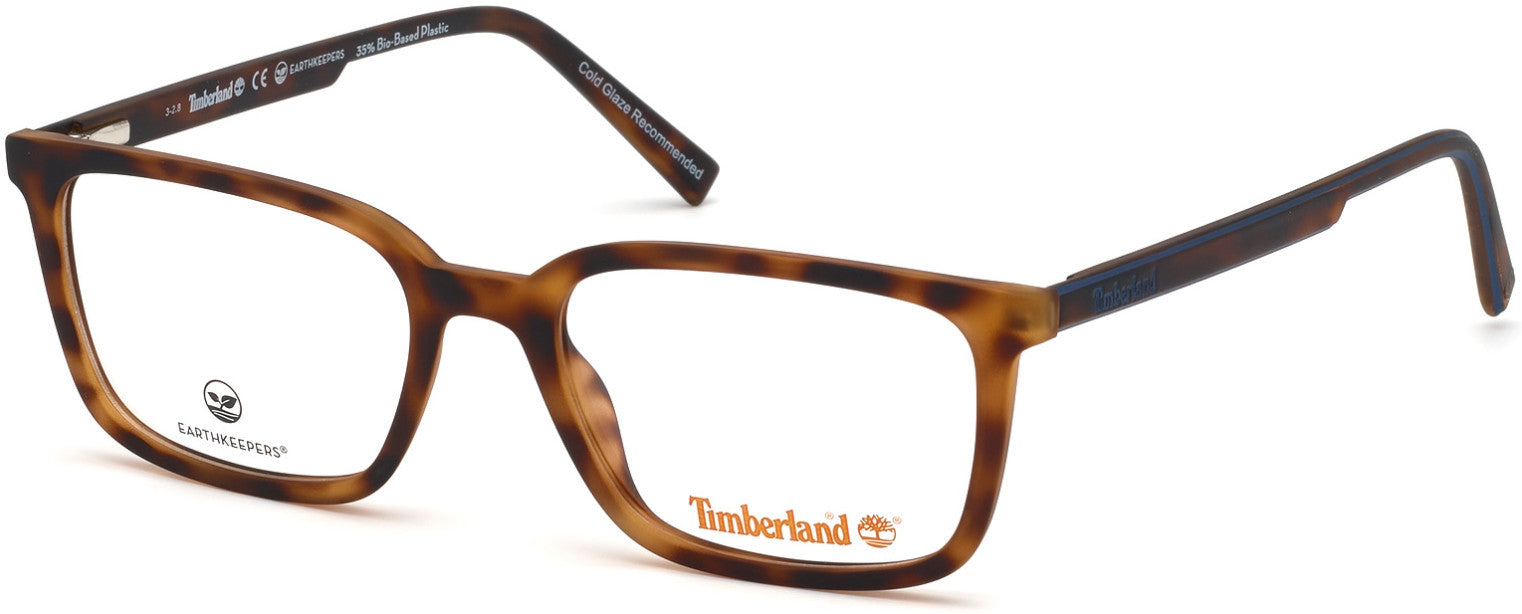 Timberland TB1621 Square Eyeglasses 052-052 - Dark Havana