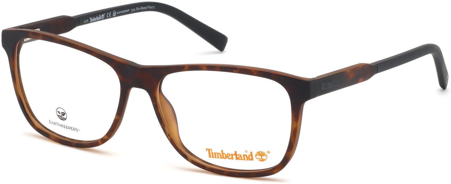 Timberland TB1625 Square Eyeglasses 052-052 - Dark Havana