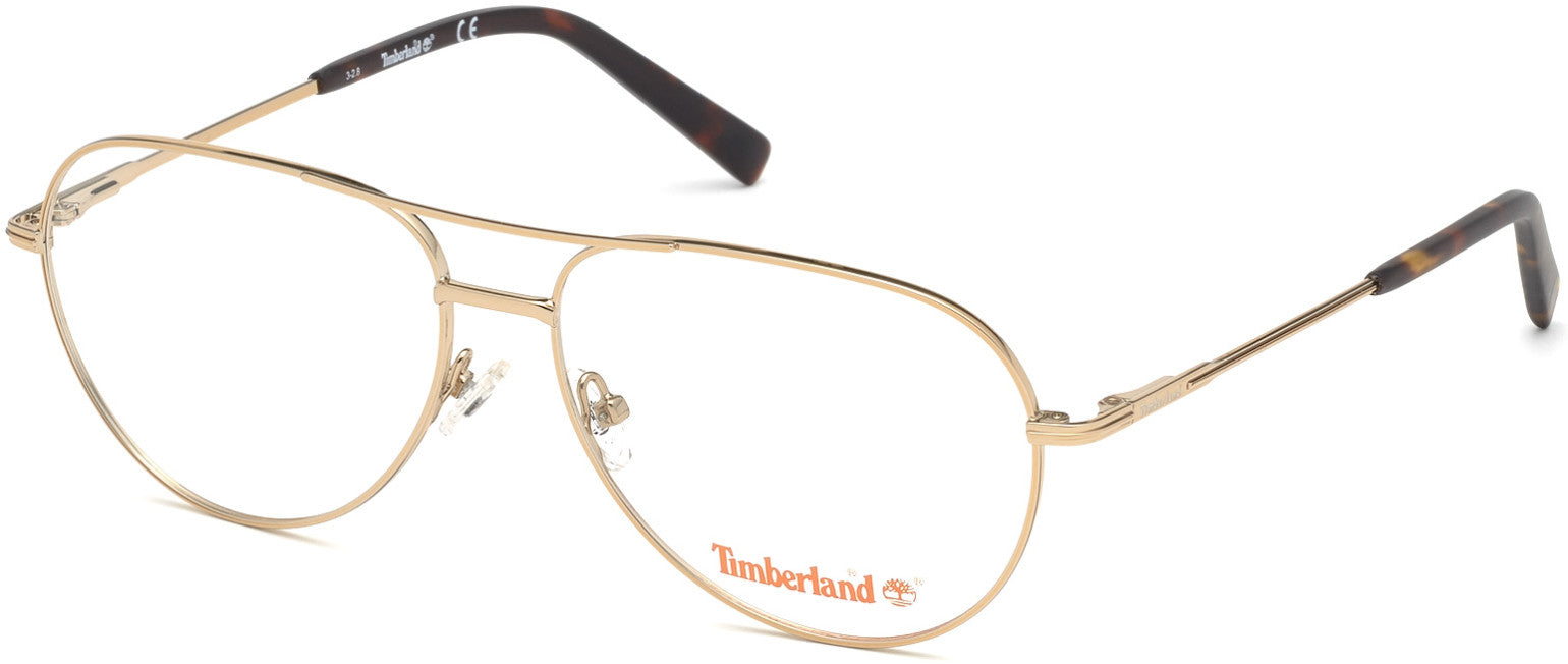 Timberland TB1630 Pilot Eyeglasses 032-032 - Pale Gold