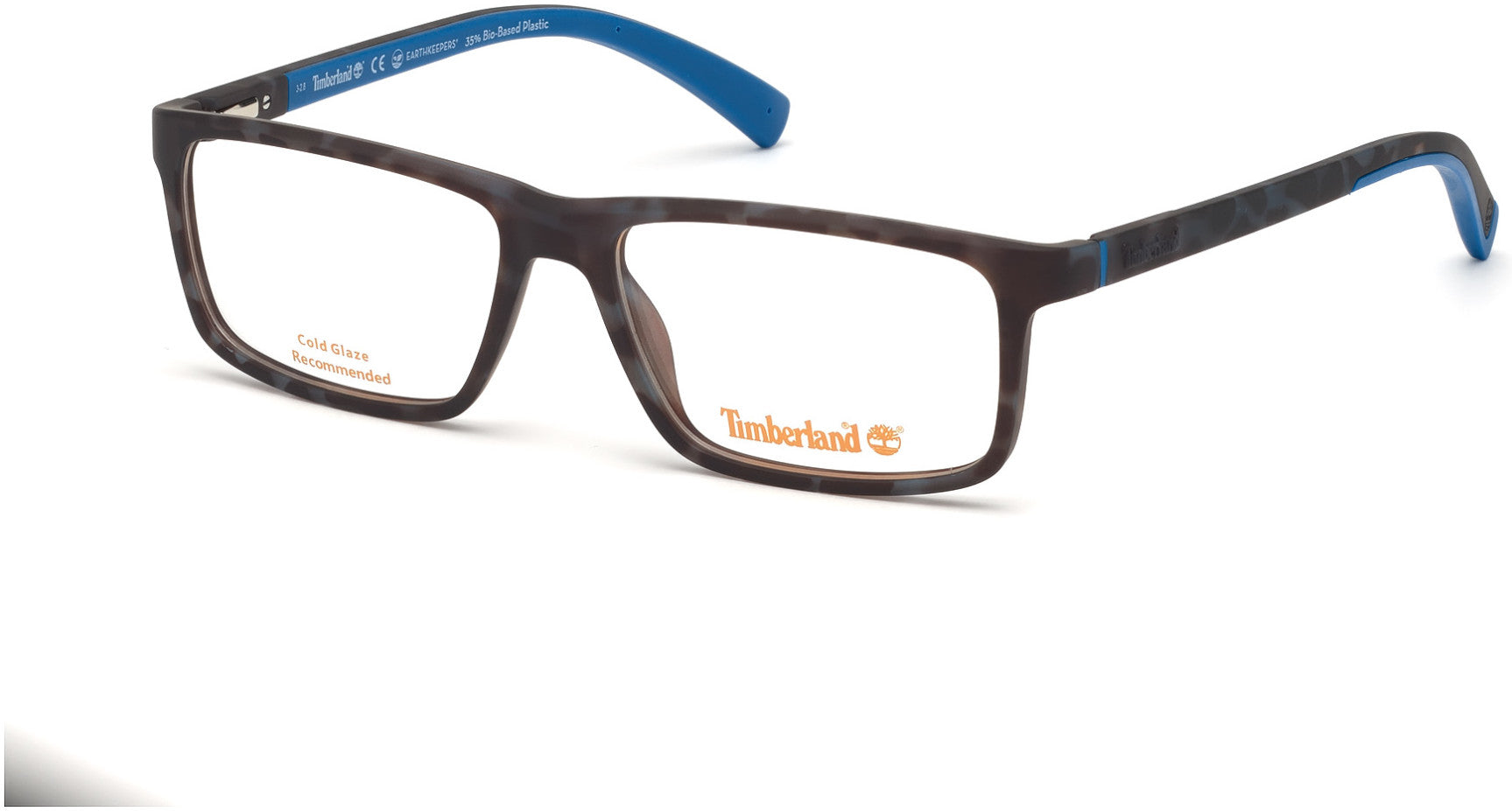 Timberland TB1636 Rectangular Eyeglasses 055-055 - Coloured Havana