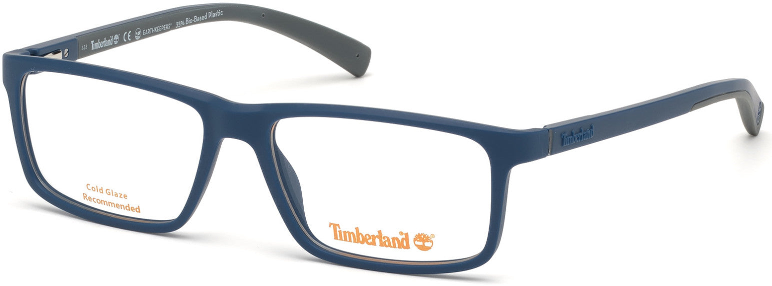 Timberland TB1636 Rectangular Eyeglasses 091-091 - Matte Blue