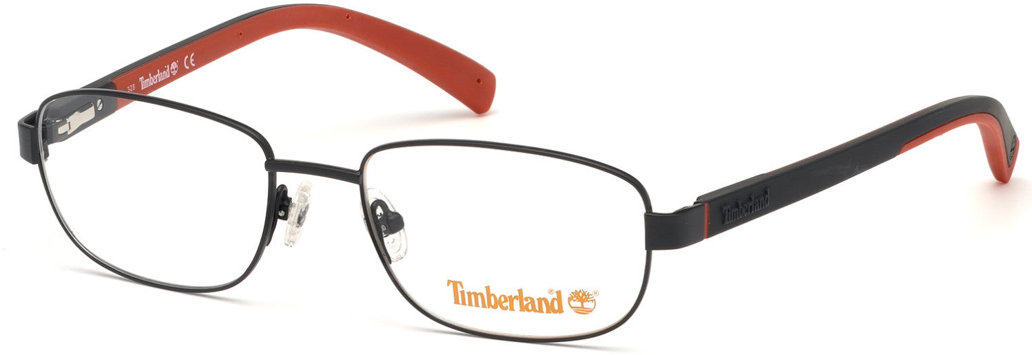 Timberland TB1637 Rectangular Eyeglasses 002-002 - Matte Black
