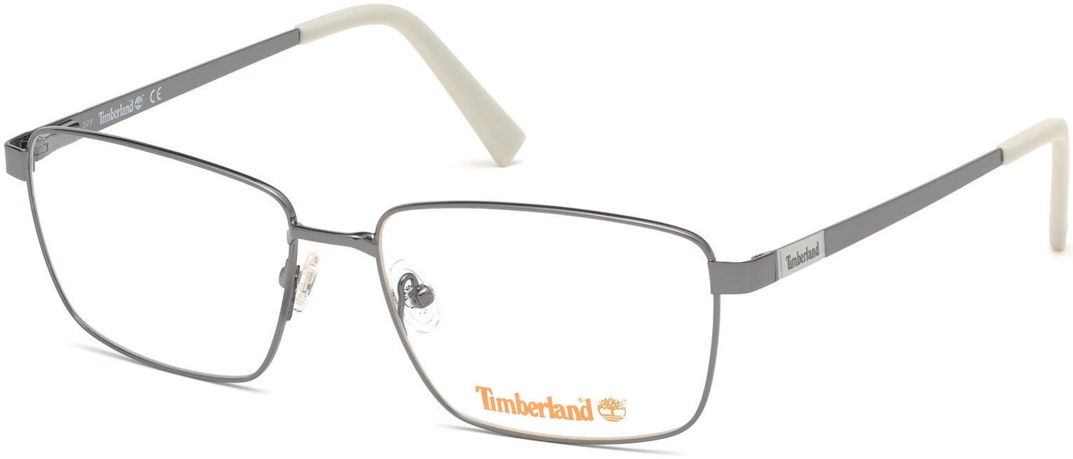 Timberland TB1638 Square Eyeglasses 008-008 - Shiny Gunmetal