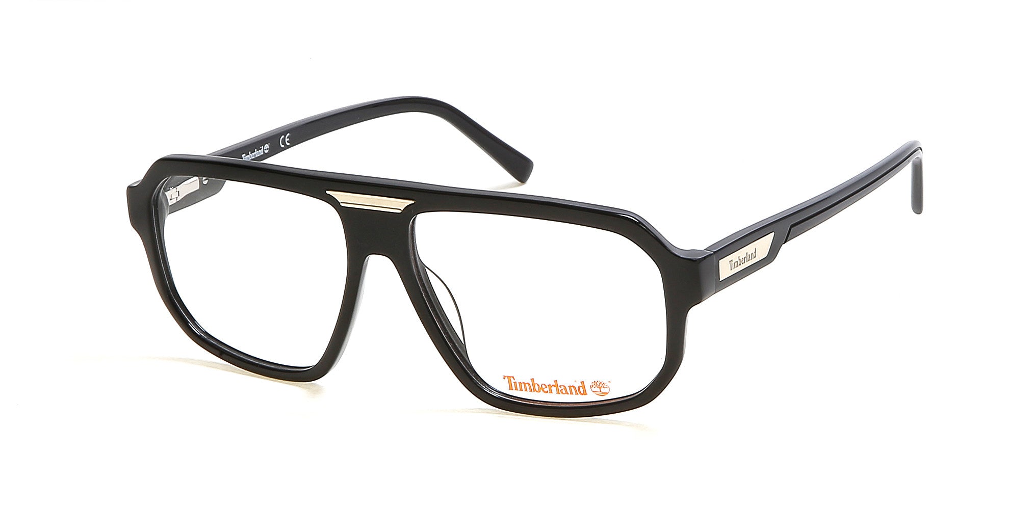 Timberland TB1642 Pilot Eyeglasses 001-001 - Shiny Black