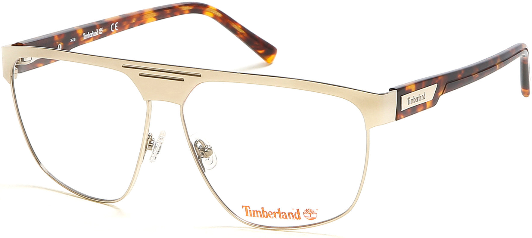 Timberland TB1643 Pilot Eyeglasses 032-032 - Pale Gold