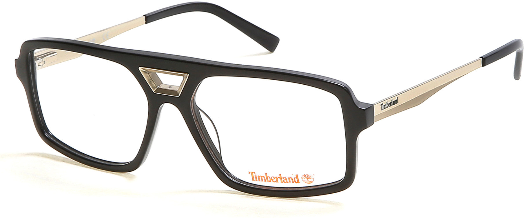 Timberland TB1644 Geometric Eyeglasses 001-001 - Shiny Black