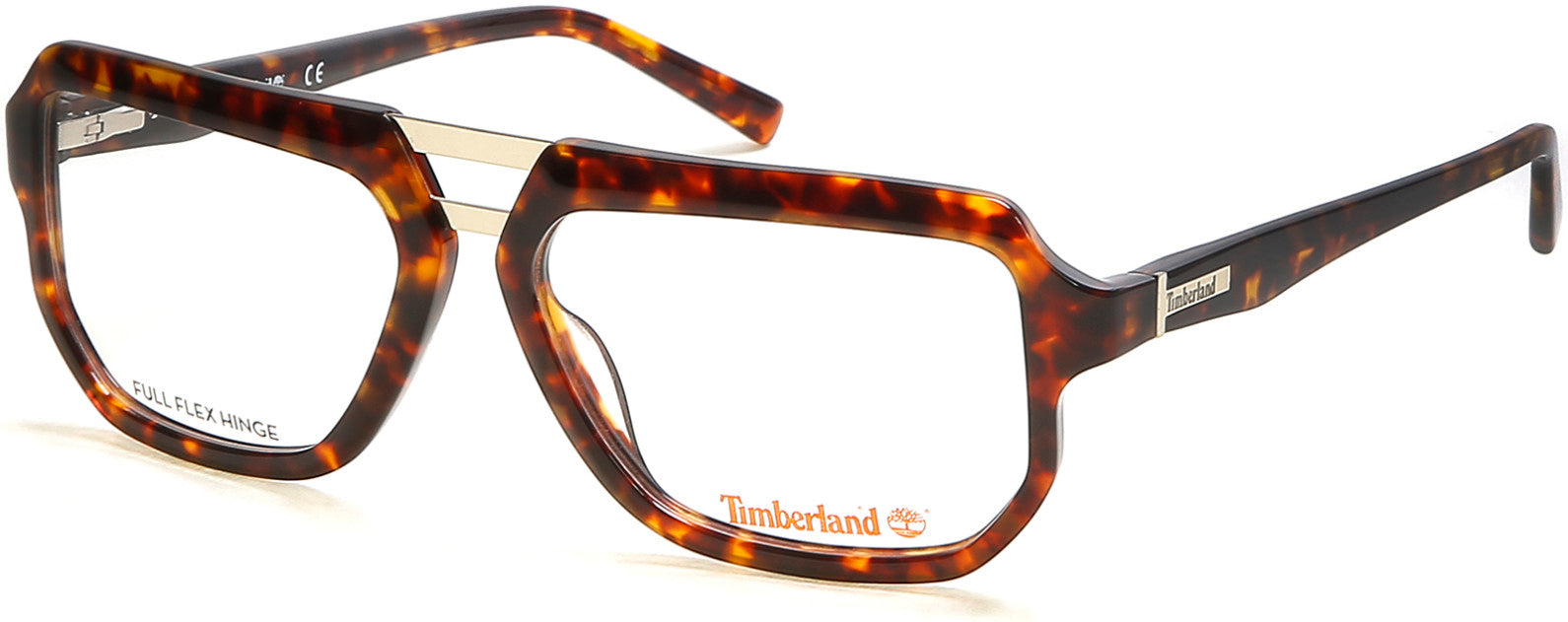 Timberland TB1646 Pilot Eyeglasses 052-052 - Dark Havana