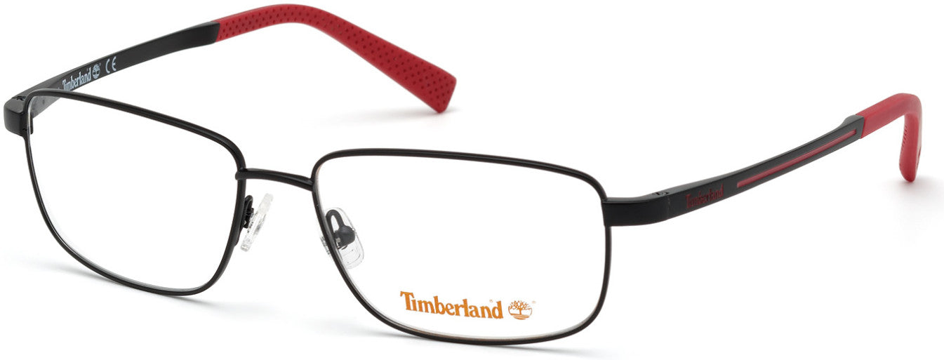 Timberland TB1648 Rectangular Eyeglasses 002-002 - Matte Black