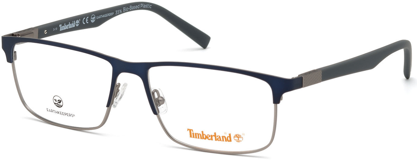 Timberland TB1651 Browline Eyeglasses 091-091 - Matte Blue