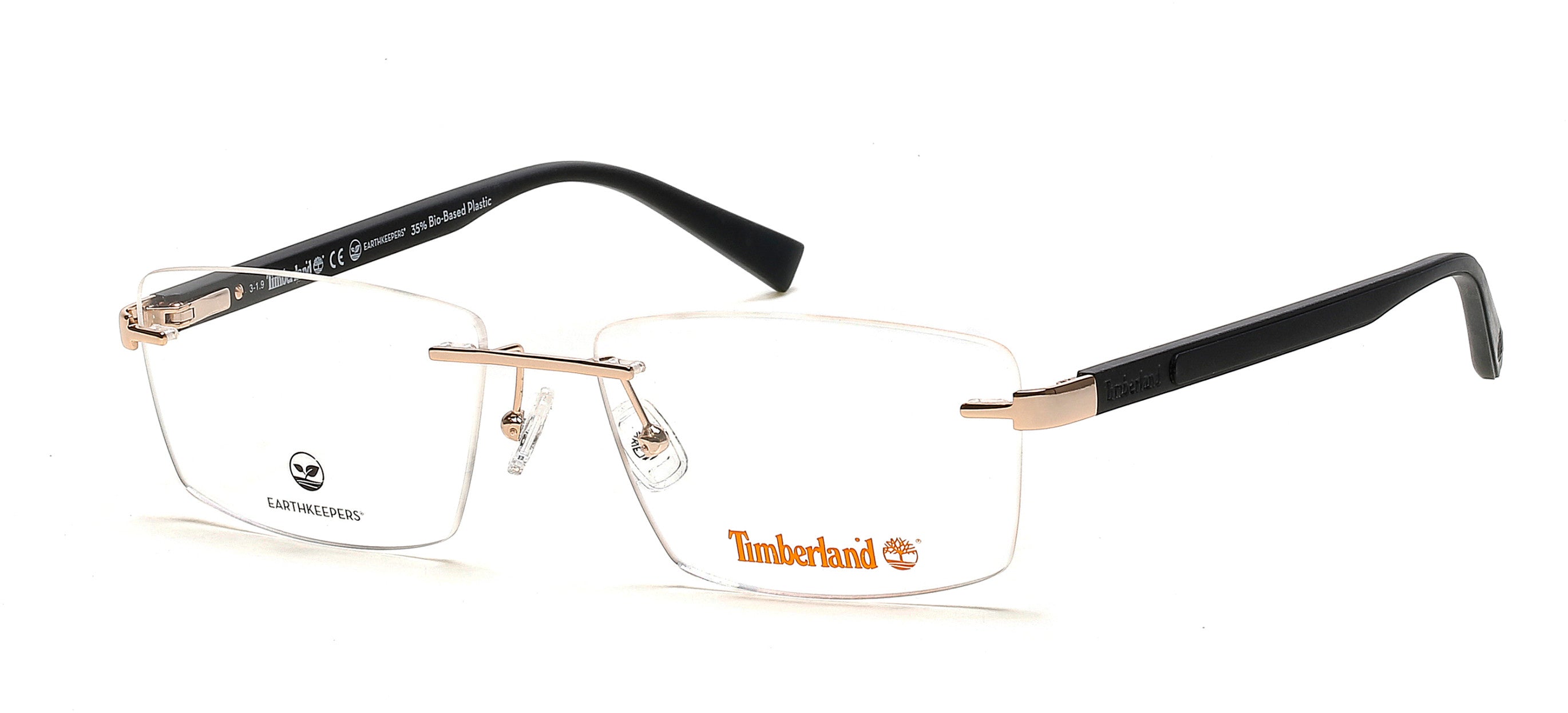 Timberland TB1657 Rectangular Eyeglasses 029-029 - Matte Rose Gold