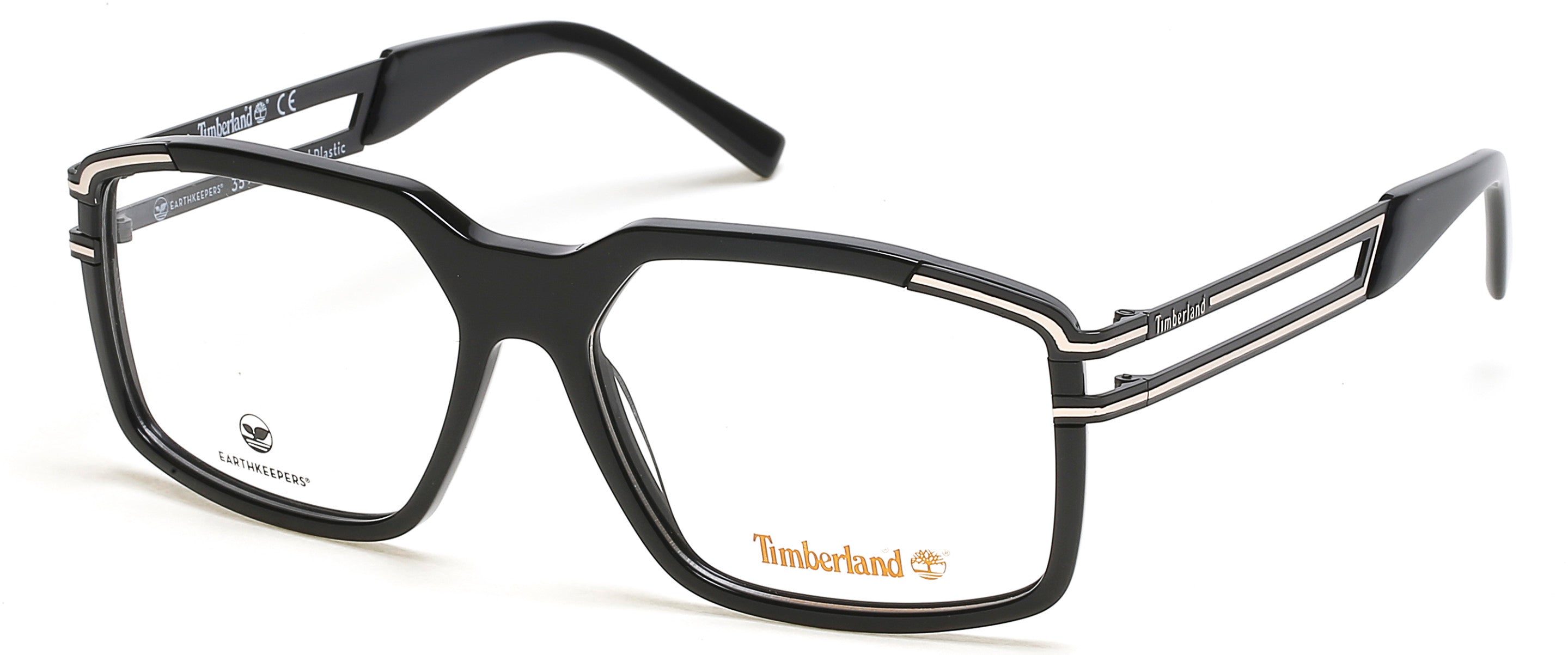 Timberland TB1699 Rectangular Eyeglasses 001-001 - Shiny Black