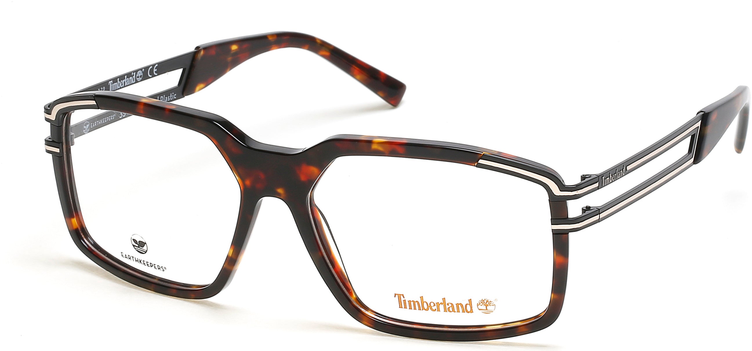 Timberland TB1699 Rectangular Eyeglasses 052-052 - Dark Havana