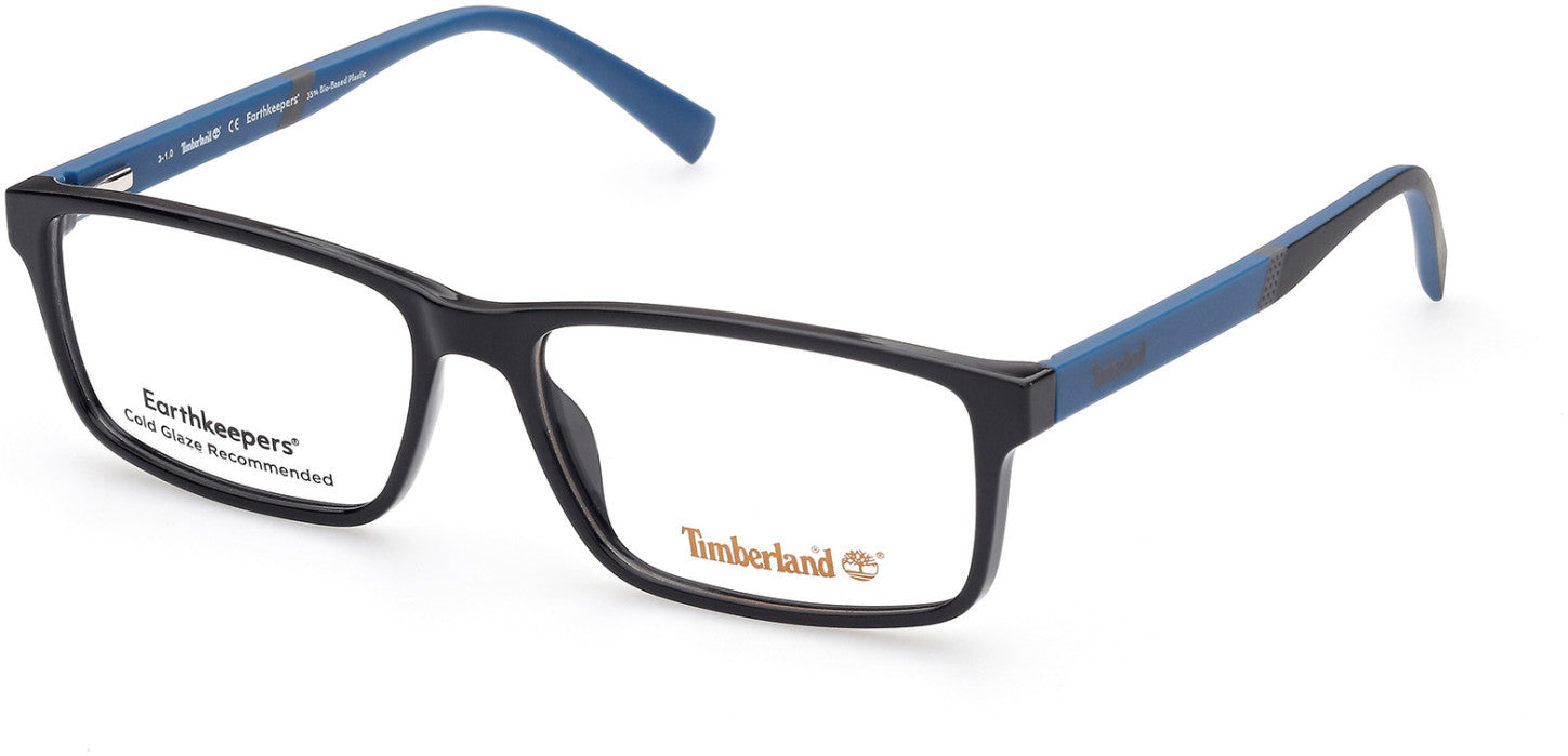 Timberland TB1705 Rectangular Eyeglasses 001-001 - Shiny Black