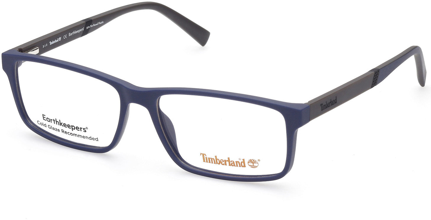 Timberland TB1705 Rectangular Eyeglasses 091-091 - Matte Blue