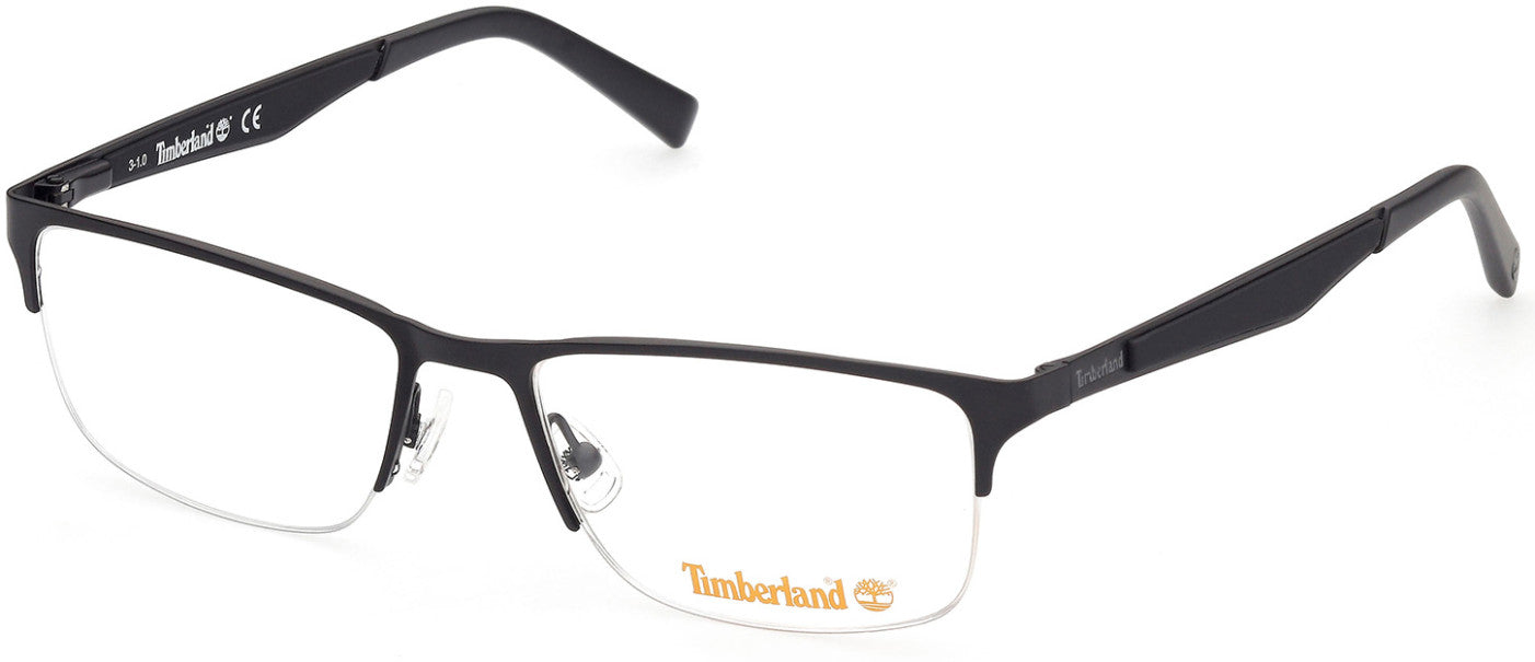 Timberland TB1709 Rectangular Eyeglasses 002-002 - Matte Black