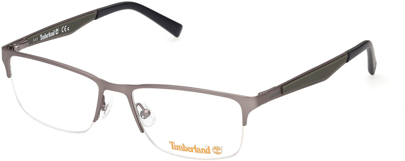 Timberland TB1709 Rectangular Eyeglasses 009-009 - Matte Gunmetal