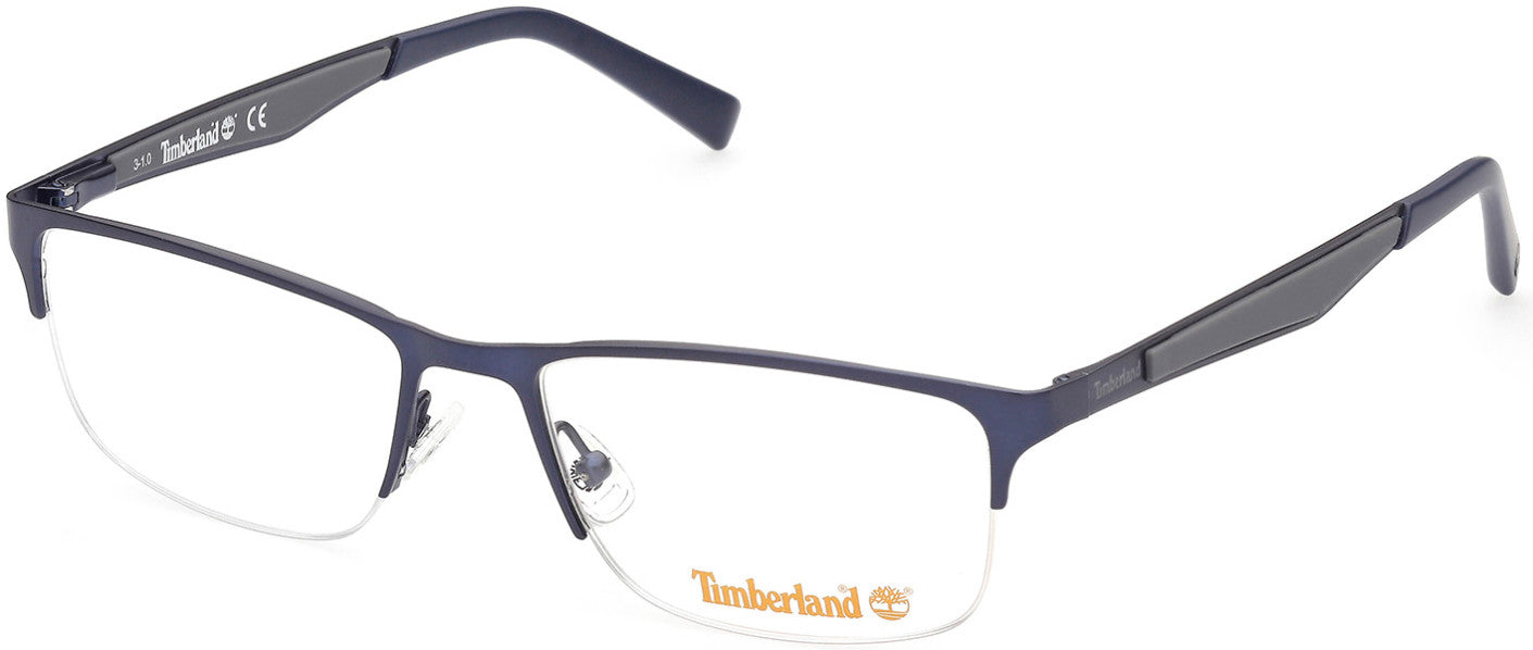 Timberland TB1709 Rectangular Eyeglasses 091-091 - Matte Blue