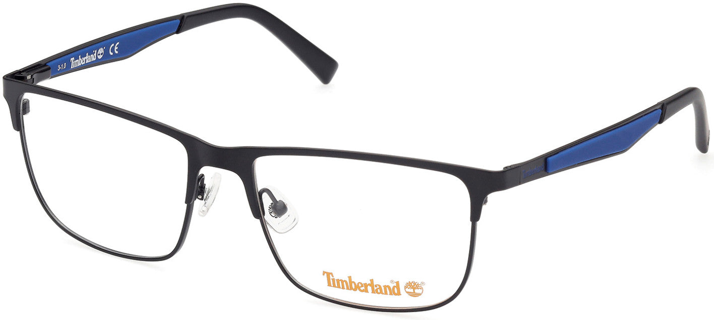 Timberland TB1710 Rectangular Eyeglasses 002-002 - Matte Black