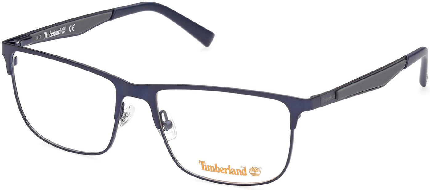 Timberland TB1710 Rectangular Eyeglasses 091-091 - Matte Blue