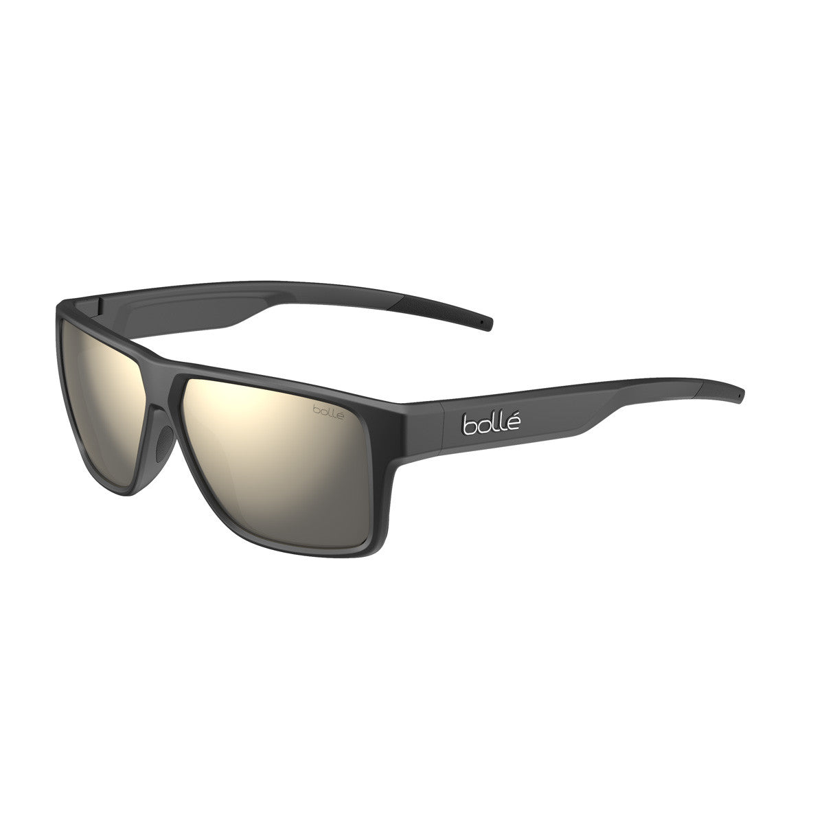 Bolle Temper Sunglasses  Black Matte Medium-Large