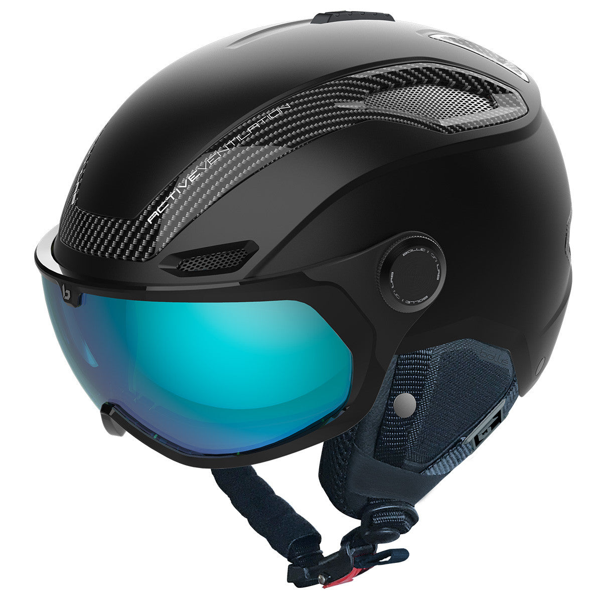 Bolle V-Line Carbon Snow Helmet  Black Matte Small S 52-55