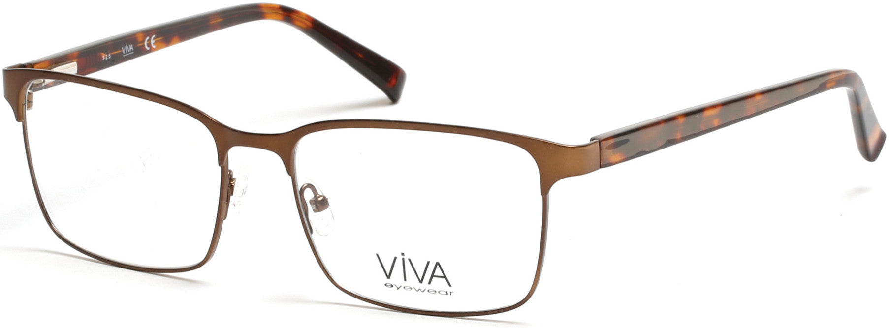 Viva VV4021 Eyeglasses 046-046 - Matte Light Brown