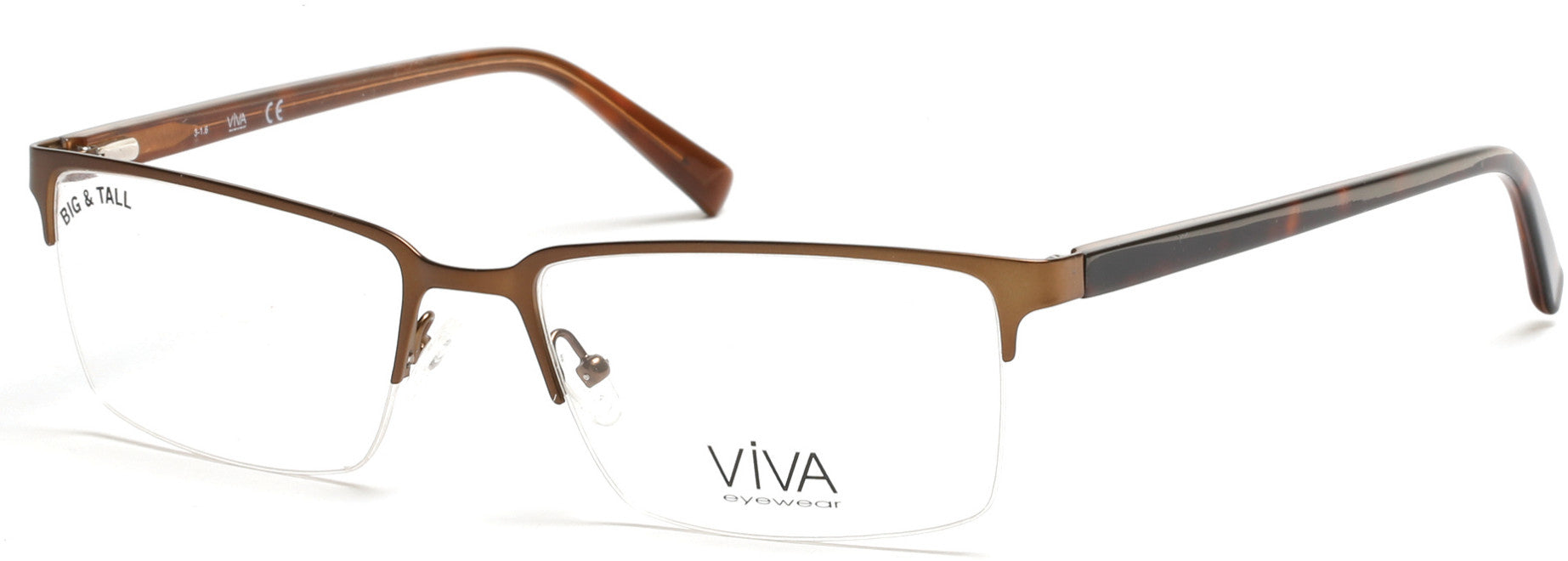 Viva VV4025 Eyeglasses 049-049 - Matte Dark Brown