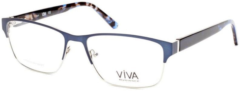 Viva VV4034 Geometric Eyeglasses 092-092 - Blue