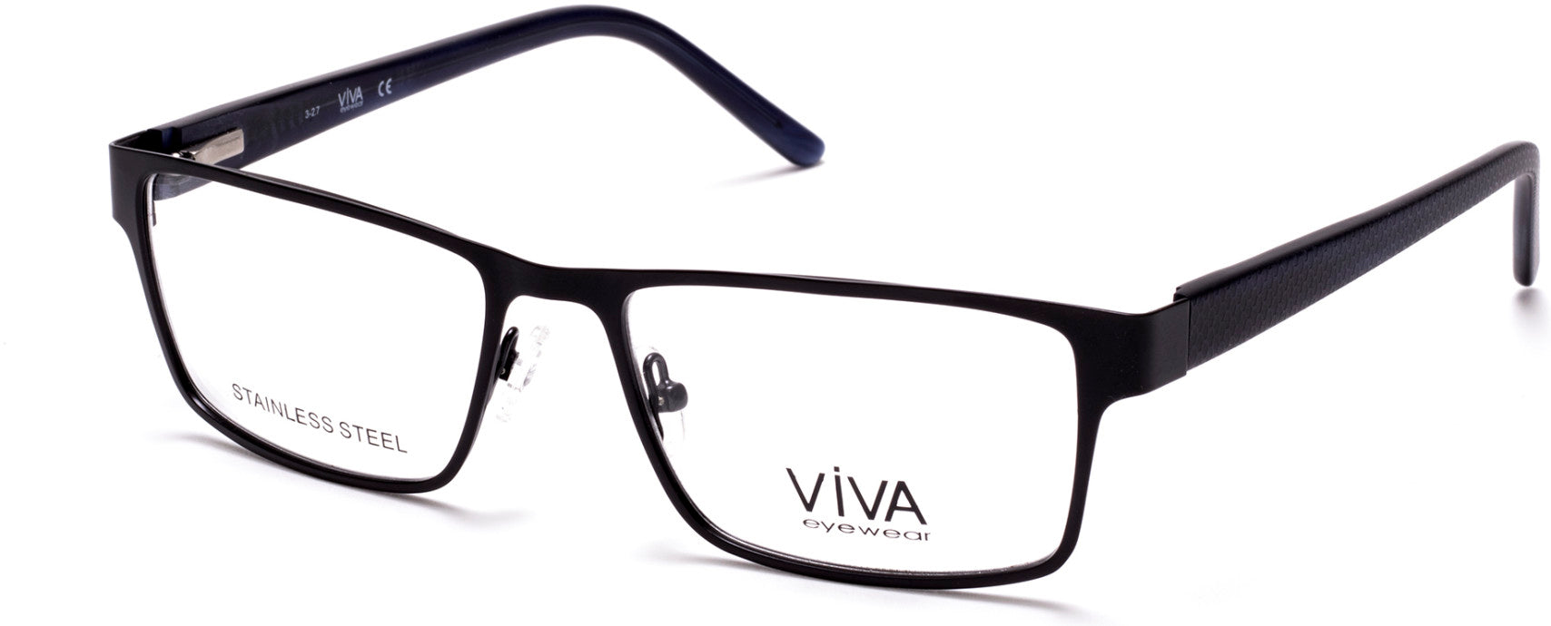 Viva VV4035 Geometric Eyeglasses 002-002 - Matte Black
