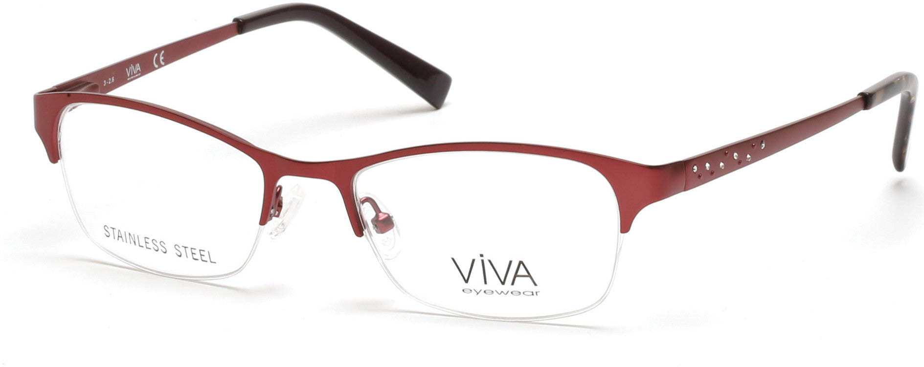 Viva VV4507 Eyeglasses 070-070 - Matte Bordeaux