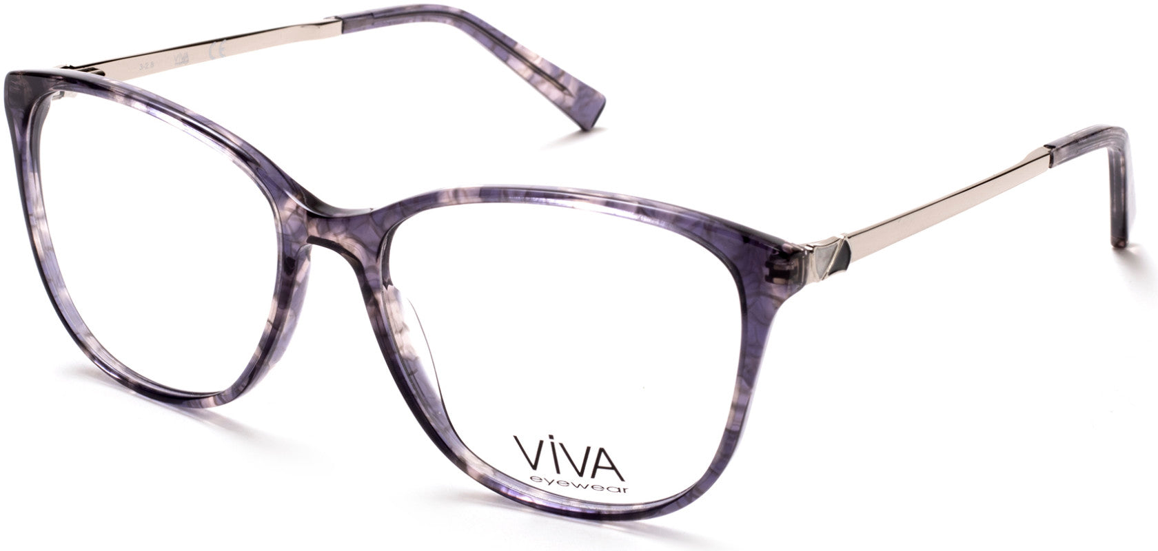 Viva VV4516 Geometric Eyeglasses 090-090 - Shiny Blue